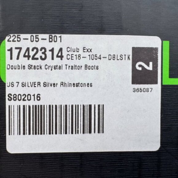 Crystal Double Stack Boots - Dolls Kill - SIZE 7 - NIB - Picture 7 of 8